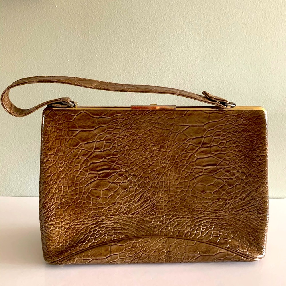 True Vintage 1950’s Elite Kelly Handbag Size Small